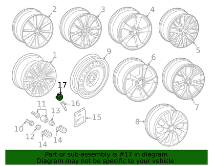 2017-2024 Audi - Center Cap - Audi (8W0-601-170)