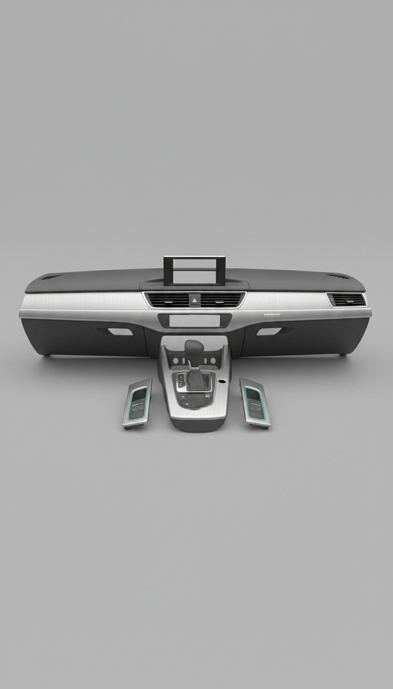 Audi S-line Brushed Aluminum Trim Set