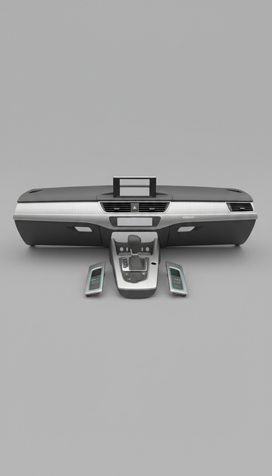 Audi S-line Brushed Aluminum Trim Set